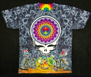 Psychedelic Skeleton Campfire T-Shirt