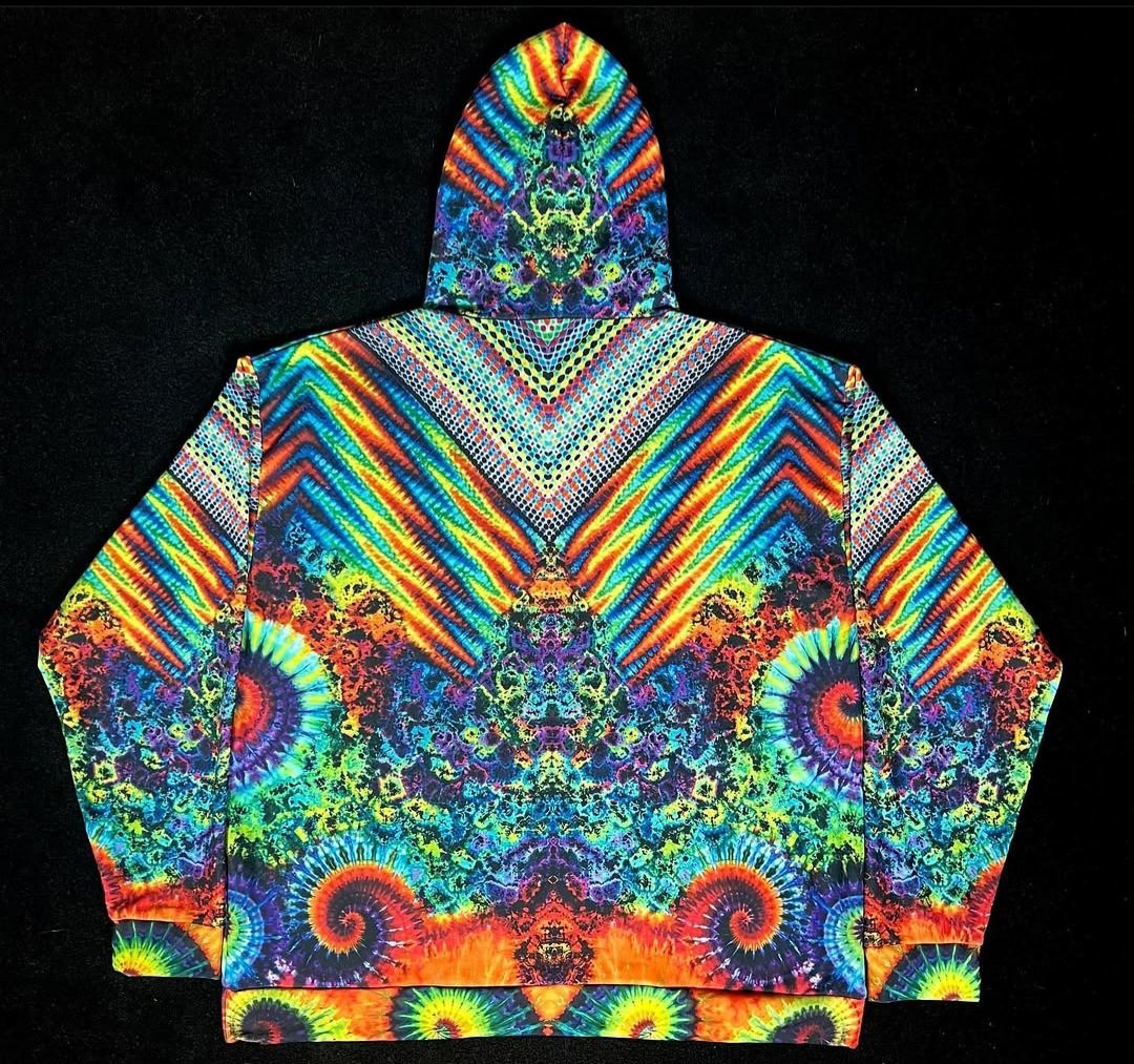 Vivid Psychedelic Tie-Dye Hoodie